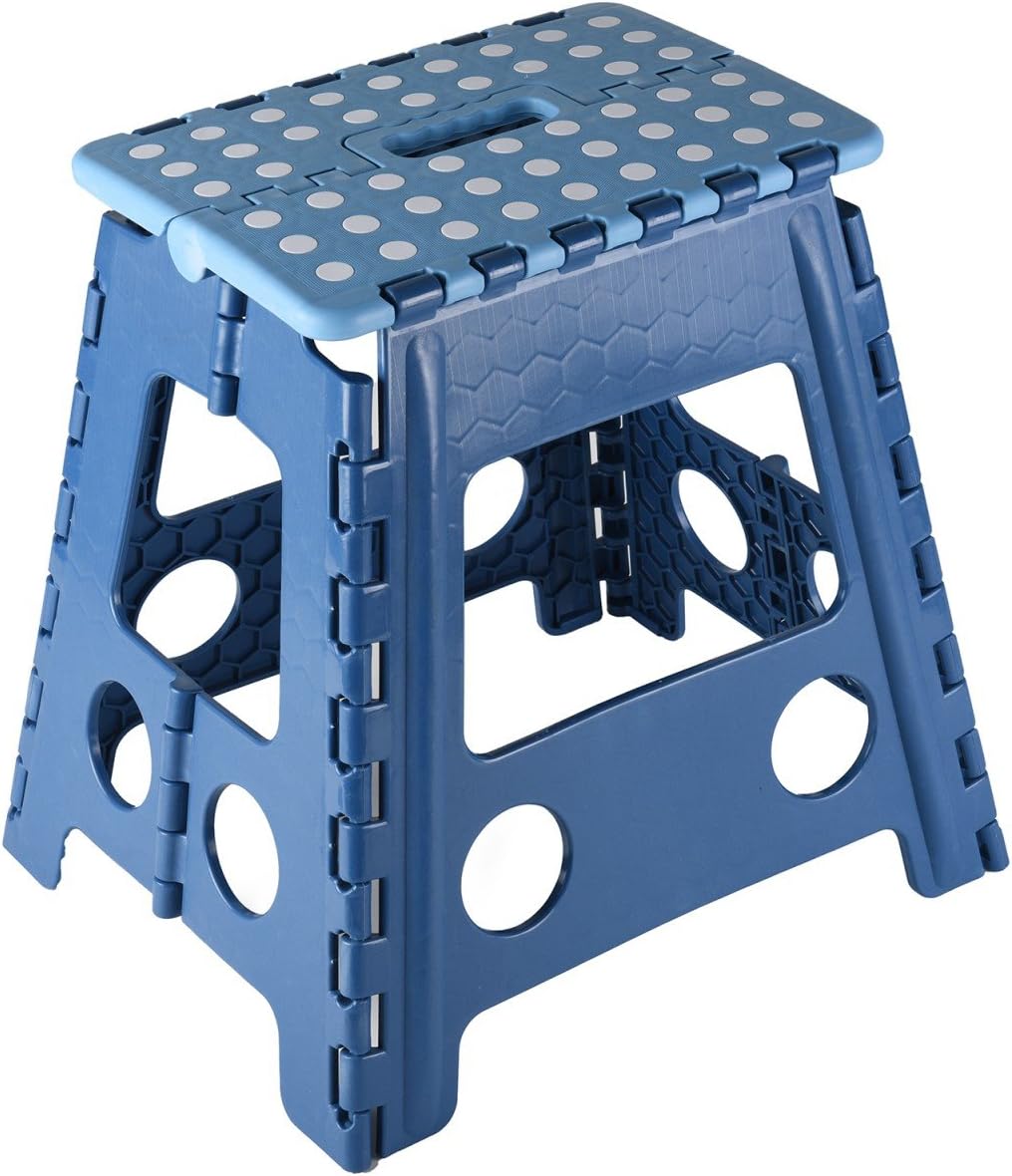 Kesper Foldable Stool, 31 x 22 x 39 cm, Blue