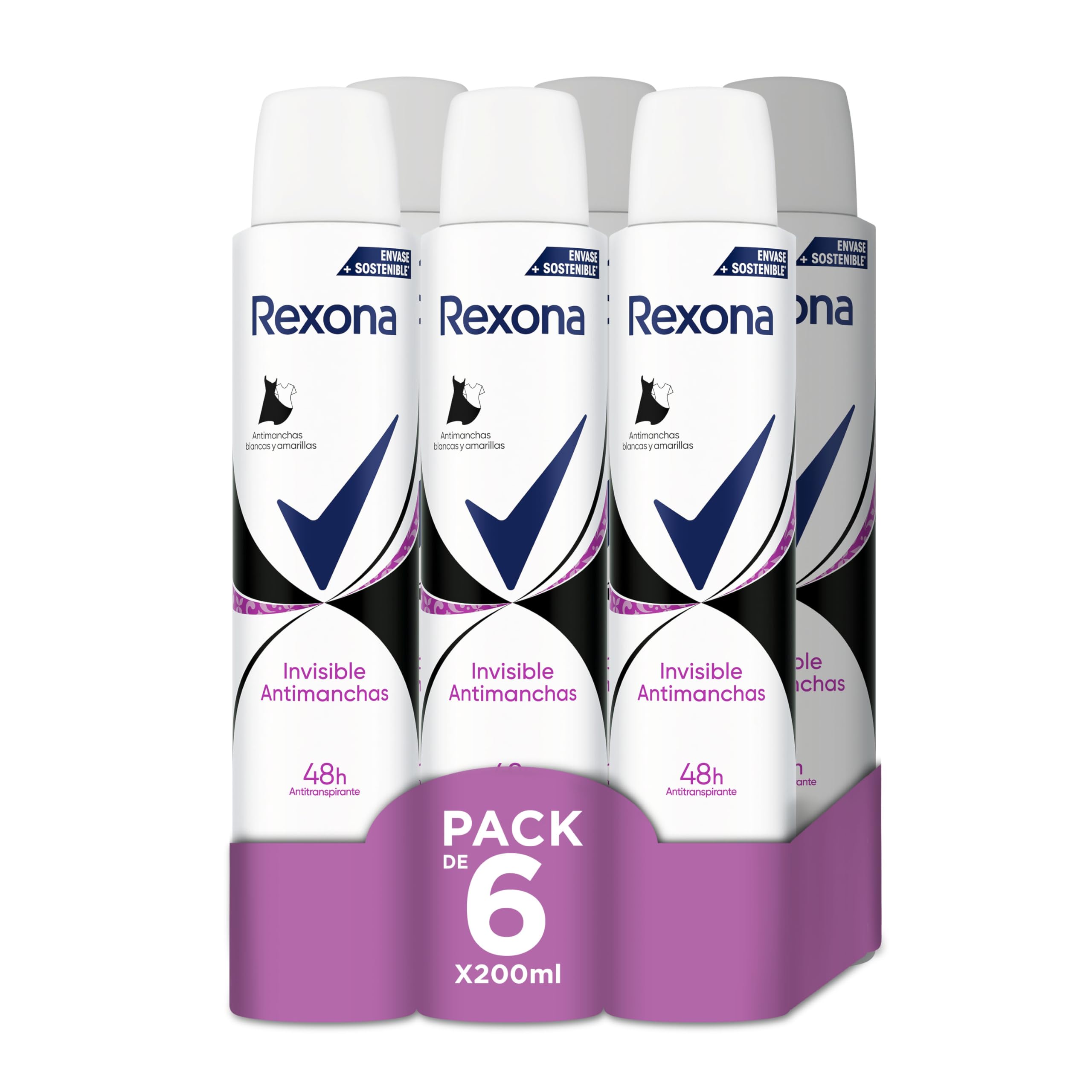 Rexona Invisible Diamond Deodorant – 6 of 200 ml. (Total: 1200 ml.)