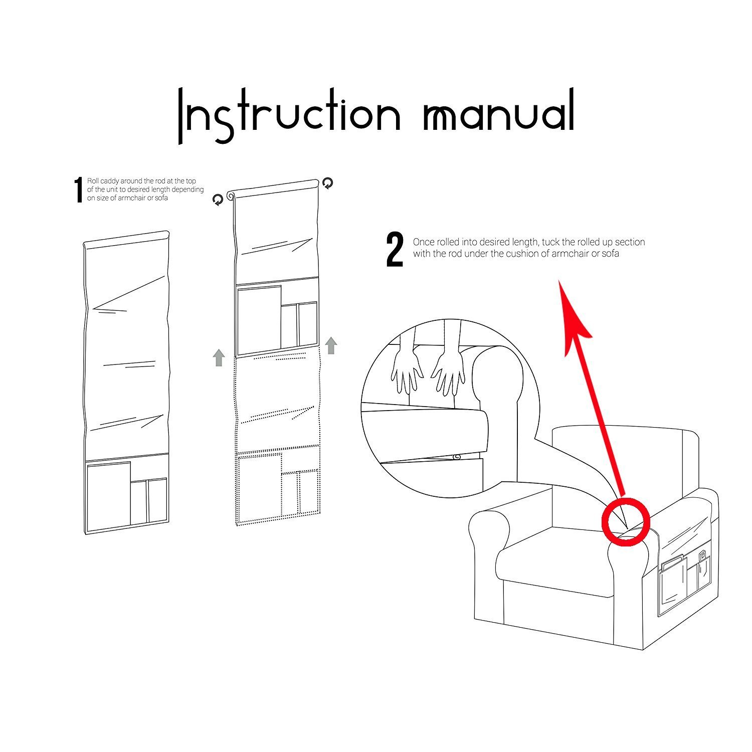 Eamay Sofa Armrest Storage Organizer Save Space Storage Bag,Fits for Phone, IPad, Books, Magazines, TV Remote Control(Beige)