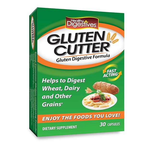 HEALTHY DIGESTIVES GLUTEN CUTTER ENZYME FORMULA – HELPS...