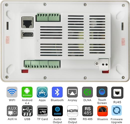 in wall touch screen stereo