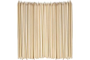 Bamboo Skewers, 200 Pcs Wooden Skewers 8 Inch for Fruits, Appetizers, Barbecue, Shish Kabob, Mushroom, Sandwich