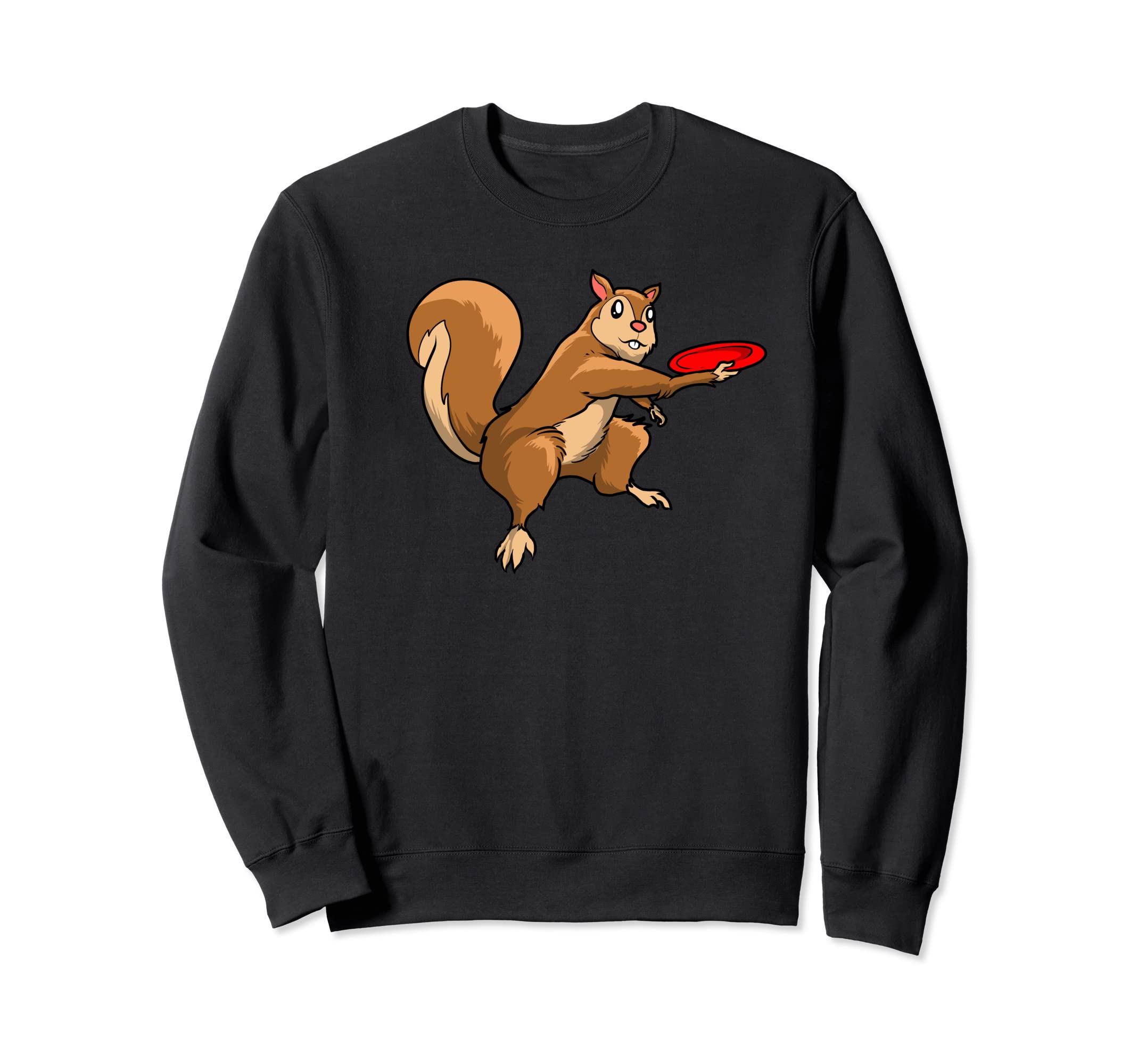 Disc Golf Squirrel - Frolf Frisbee Golf Disc Sweatshirt