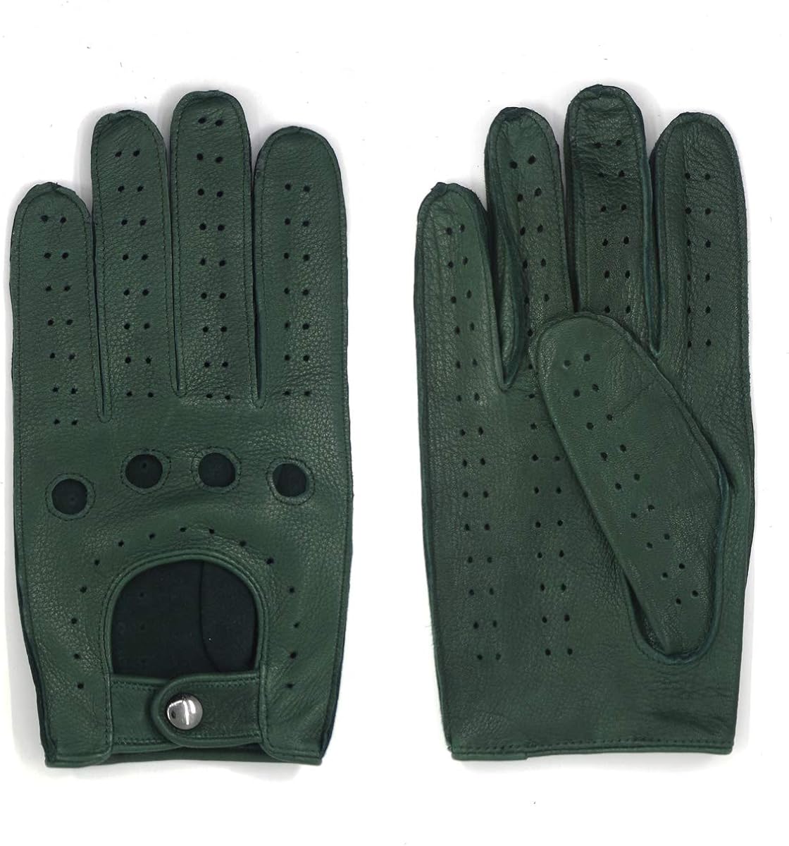 Harssidanzar Mens Leather Driving Gloves Unlined at  Men’s Clothing store