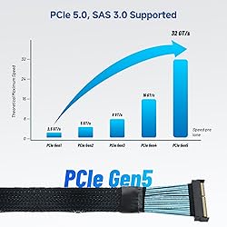Cable Matters MCIO x20 124-Pin Cable
