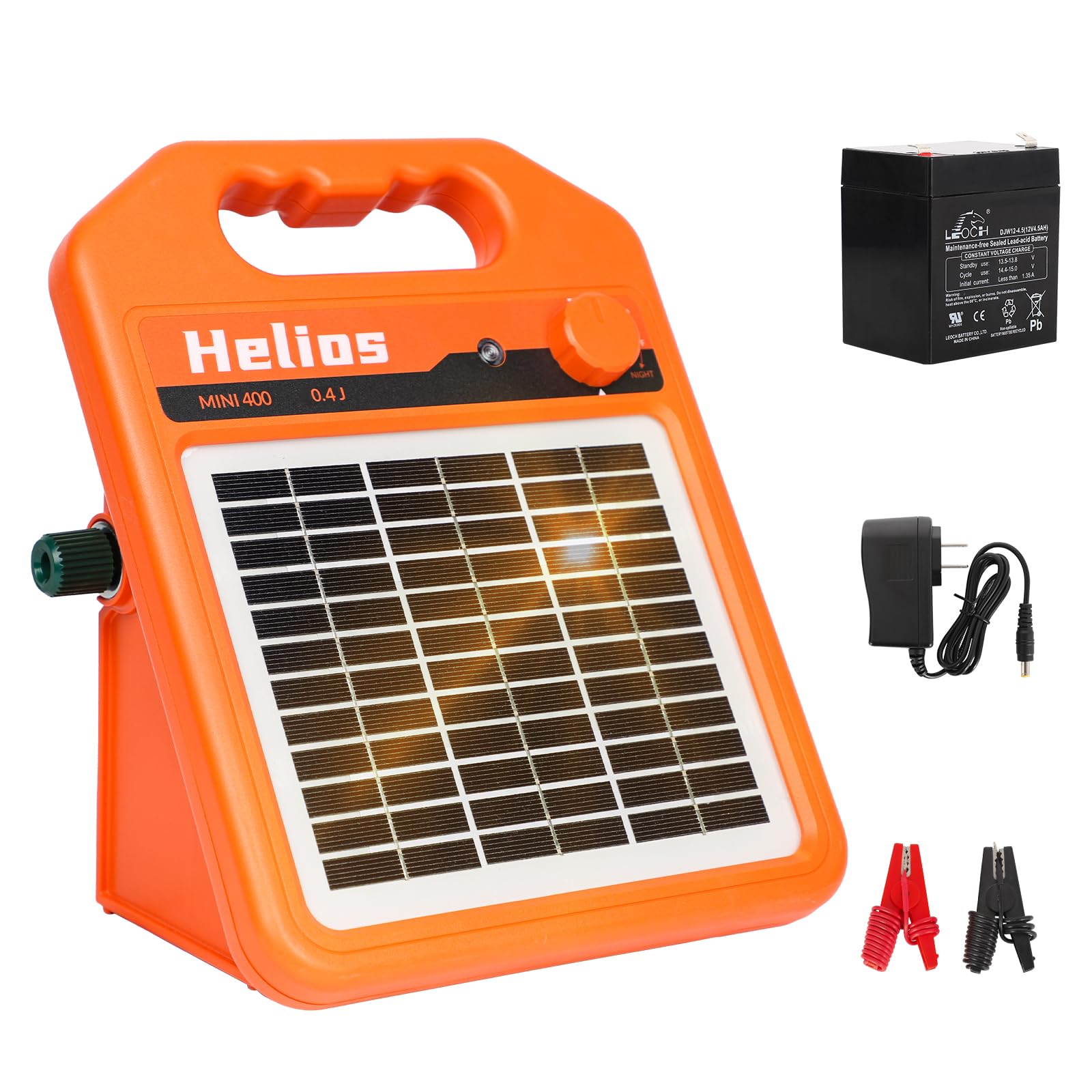 Photo 1 of ANDMON MINI400 30 Miles Solar Electric Fence Charger, 0.4 Joule Solar Electric Fence for Livestock, Horses, Cattle Sheep, Solar Fence Charger with Day or Night Mode, Easy Installation