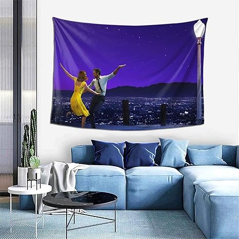 Amazon Co Jp ラ ラ ランド インテリア タペストリー グッズ 壁掛 壁飾り リビングルーム ベッドルーム 部屋 おしゃれ飾り 子供 150x100cm ホーム キッチン