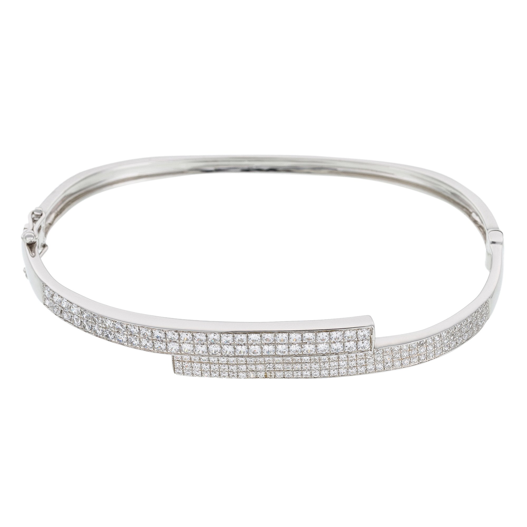 Orphelia ZA-1870 Women's Bangle Rhodium-Plated 925 Sterling Silver Zirconia White