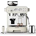 Hanrose Espresso Machine With Grinder, 20 Bar Espresso Machine with Milk Frother Steam Wand, Espresso Machines for Home, Expresso Coffee Machines Professional, Cappuccino Latte Machine