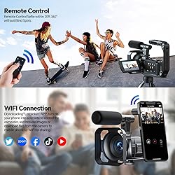 5K Video Camera Camcorder 56MP Wifi IR Night Vision