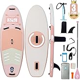 Niphean Inflatable Stand Up Paddle Board with SUP Accessories, Anti-Slip EVA Deck, 10’6’’ Inflatable Paddle Boards for Adults & Youth of All Skill Levels
