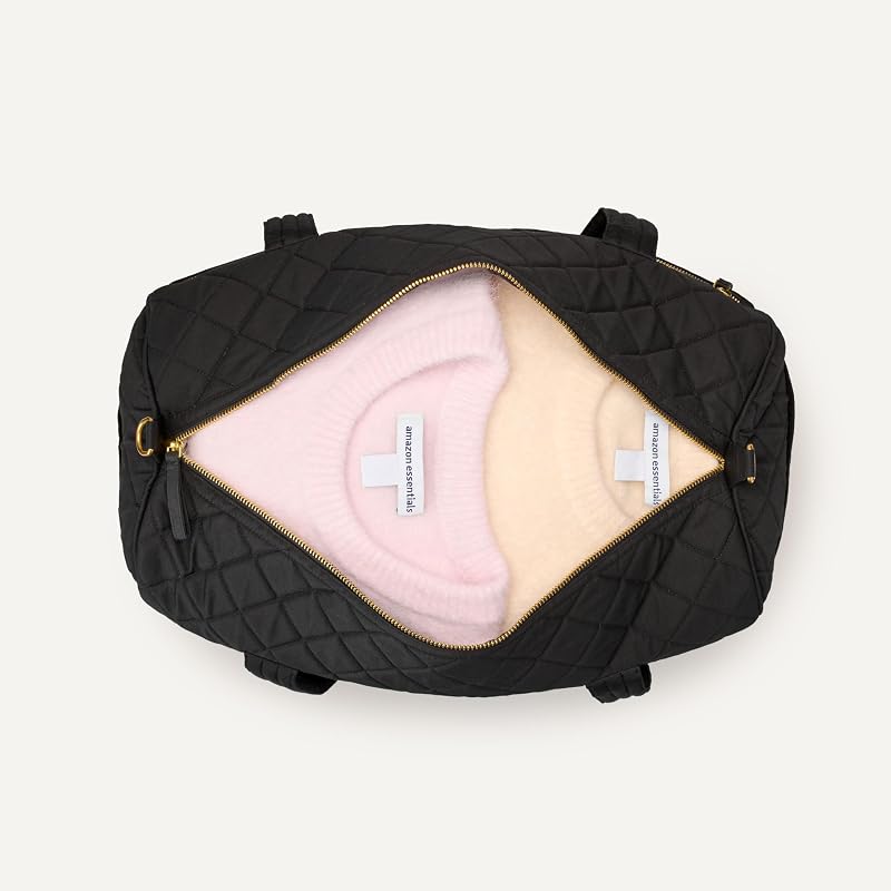 Bolsa de Viaje Acolchada Mujer, Negro, Talla única