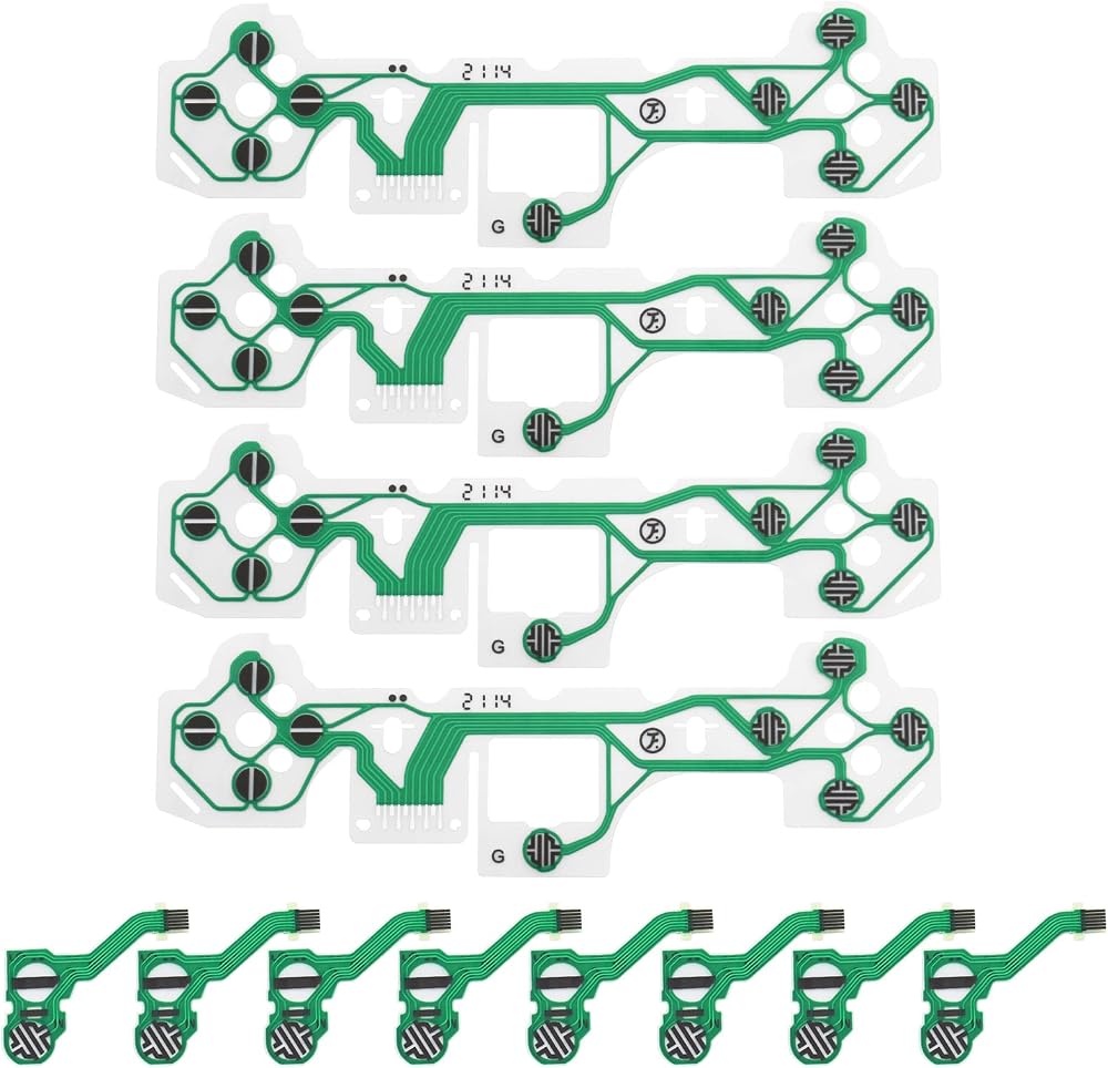 Create idea 4Pcs PS5 V1 Conductive Film Membrane Replacement FPC Ribbon Cable