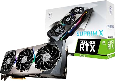 MSI RTX 3070 Ti Suprim X 8GB GDDR6X Graphics Card Ampere Nvlink RGB
