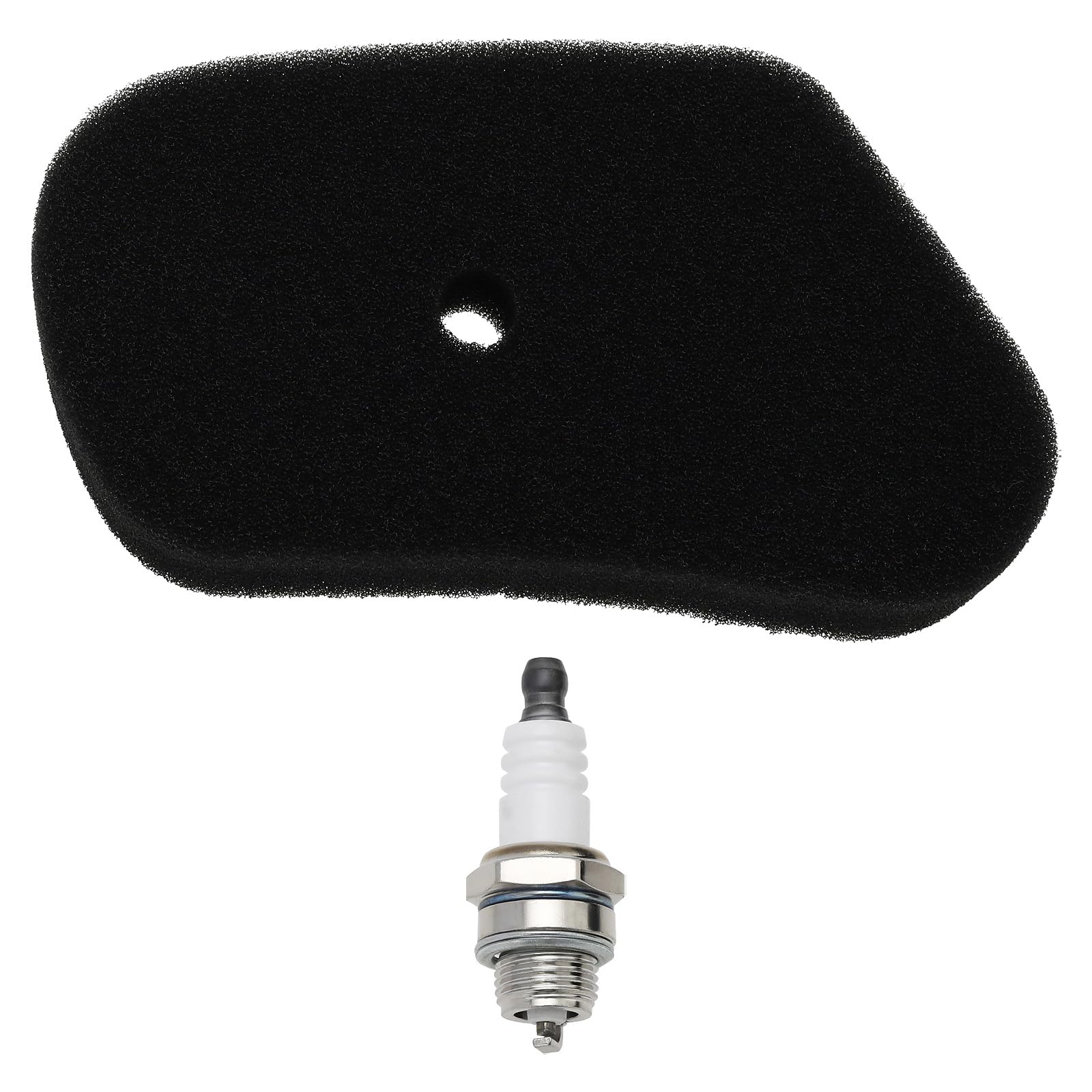 VGOL 2pcs Lawnmower Air Filter Kit Compatible with Honda GV100 HR173 HRB423 HRB535 Filter Sponge+L7T Spark Plug 17211 ZG1 700 Lawnmower Replacement Parts