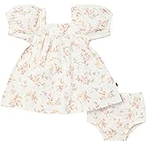 Modern Moments by Gerber baby-girls 2-piece Puffed Sleeve Dress & Diaper Cover Set