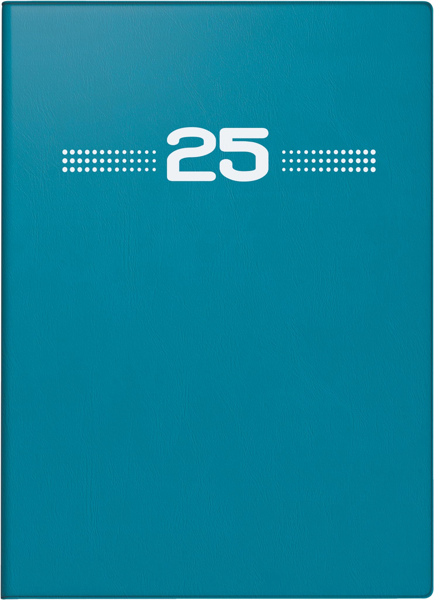 rido/idé Pocket Diary Model Perfect/Technik I (2025), 2 Pages = 1 Week, A6, 144 Pages, Plastic Cover, Petrol Blue