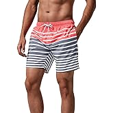 maamgic Mens Slim Fit Swim Shorts Swim Trunks 7 inch