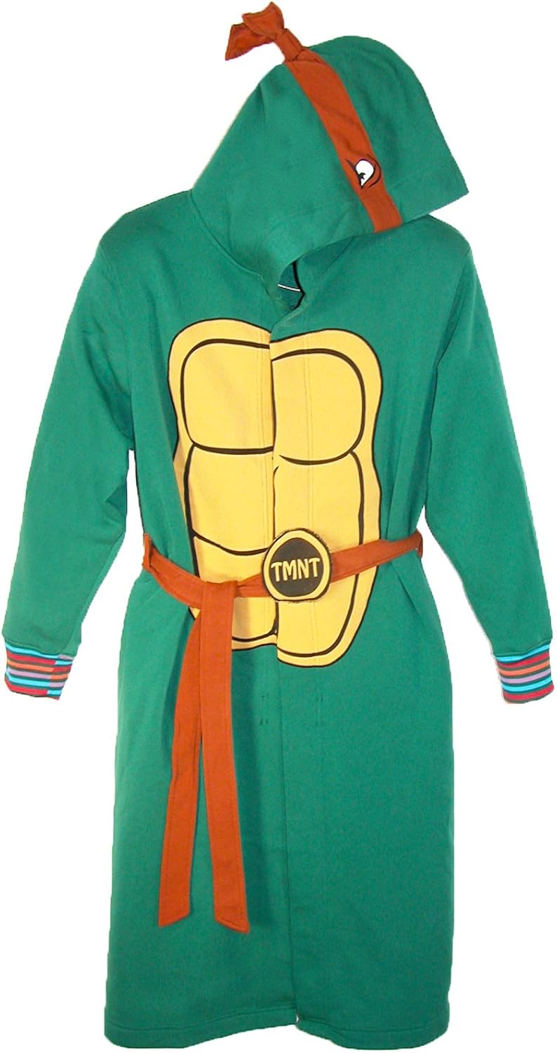 BioWorld Teenage Mutant Ninja Turtles Hooded Robe, S/M, Green: Home & Kitchen