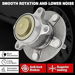Pair 512570 Rear Wheel Bearing Hub Assembly