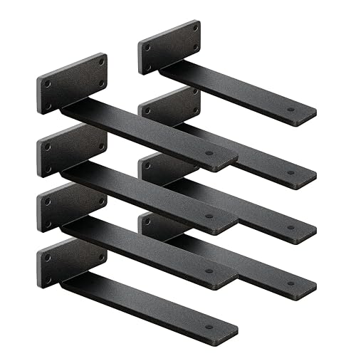 Ssl Brackets 8 Pack Shelf Brackets 12 Inch Floating Shelf Bracket 1/5 inch Thick ...