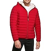 Calvin Klein mens Lightweight Packable Down Jacket With Sherpa Lining