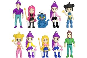 LARUTOHT Demon Hunters Action Figures,Korean Idol Demon Doll,Demon Hunters Doll Model Set, Anime Character Figures, Desktop Decorations, Home & Office Decoration Accessories（10 Piece）