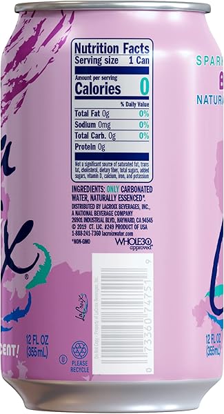 LA CROIX SPARKLING WATER, BERRY, 12 FL OZ (PACK OF 12)