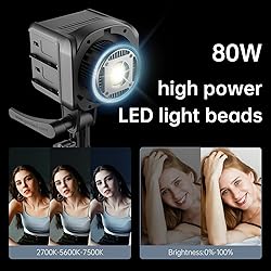 GVM SD80D 80W LED Video Light Kit with