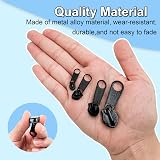 iwiio Zipper Pull Replacement Kit - 8Pcs Metal Zip Pullers for Repair view 3