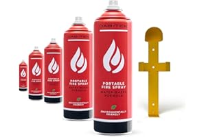 Fire Extinguisher by DAB-TEK [5 PACK] Portable Fire Spray & Fire Extinguisher for Home, Kitchen, Boats & Cars - These Mini Fire Extinguishers can Fight Majority of Fire Types & Come with Wall Mounts