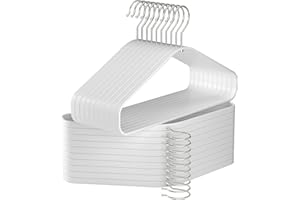 APRTAT Bamboo Wood Hangers 20 Packs, Coat Hangers, Clothes Hangers with 360-Degree Rotatable Hook, Heavy Duty, Non Slip Suit Hangers for Clothes, Jacket, Shirt, Tank Top, Pant (White, 20)