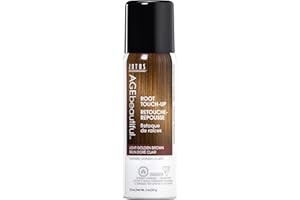 AGE beautiful Root Touch Up Hair Color Spray | Touch-Up Gray Concealer | Temporary Cover Up | Adds Volume & Covers Thinning Patches | Water, Sweat, Stain Resistant