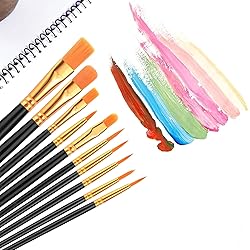 AROIC Acrylic Paint Brush Set, 2 Packs / 20 pcs