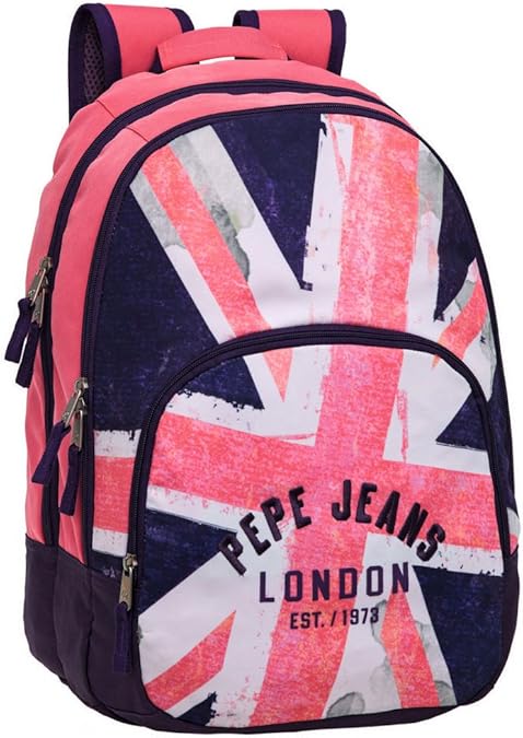 Pepe Jeans 6022451 Mochila Niña Adaptable a Carro, Diseño Bandera, 30