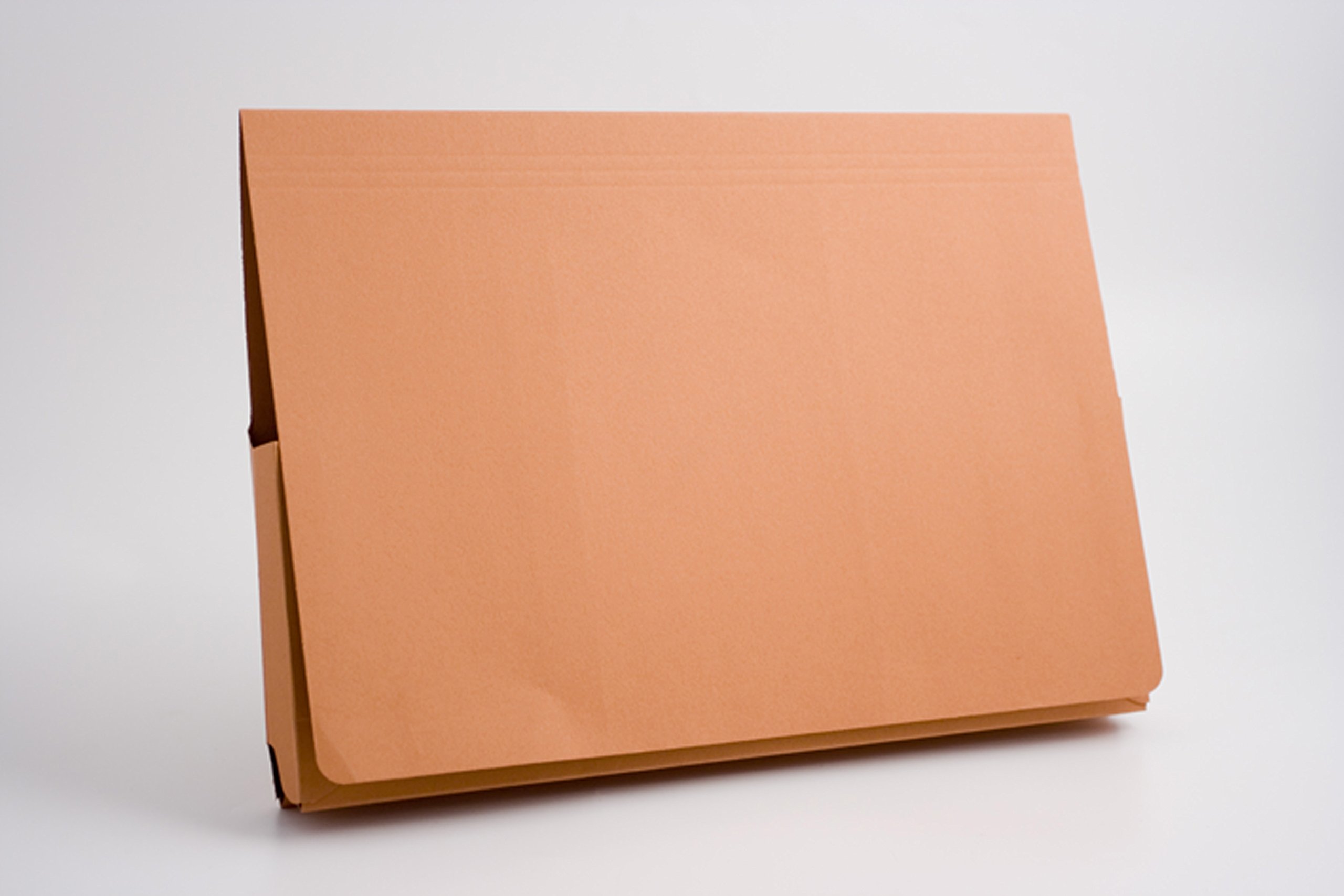 Exacompta - Ref PW3-ORGZ - Guildhall - Pocket Wallet, 14x10" / 350 x 242mm, 315gsm Heavyweight Premium Quality Manilla, A4 & Foolscap, Blue Angel Certified - Orange, Pack of 50