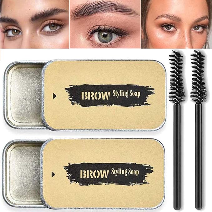 soap brows with liquid soap