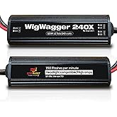 WigWagger 240 Headlight Safety Alternating Wig Wag Flasher Strobe Module | Universal Waterproof Controller Relay Emergency Police Ambulance Trucks, LED Xenon Halogen Incandescent 10 AMP 12-24V 150 FPM