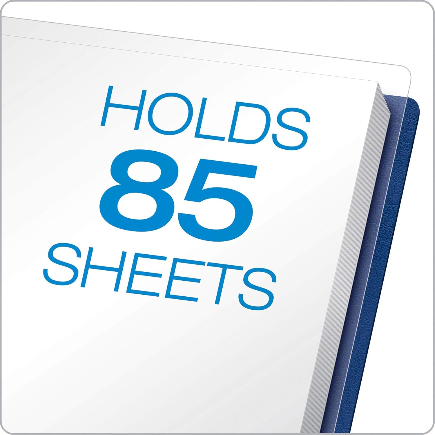 Oxford Linen Clear Front Report Cover, Navy, Letter Size, 5 per Pack, (50443) : Business Report Covers : Office Products