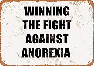 RABEAN Winning Fight Against Anorexia Cartel de Chapa Vintage Retro