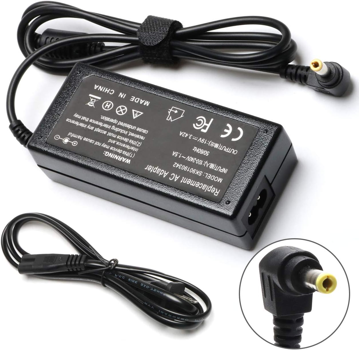 Vanzer 65W Laptop Adapter Charger for Toshiba Satellite C55 C655 C855 L655 L745 C50 L755 C855D P50 C55D S55 L50 L55 L55D;Portege Z30 Z930 Z830;Satellite Radius 11 14 15 PA3917U-1ACA Power Supply Cord