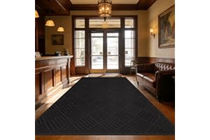 5' x 8' Indoor Outdoor Door Mat,Heavy Duty Commercial Grade Entrance Rug with PVC Non-Slip Backing, Durable Welcome Mat for F
