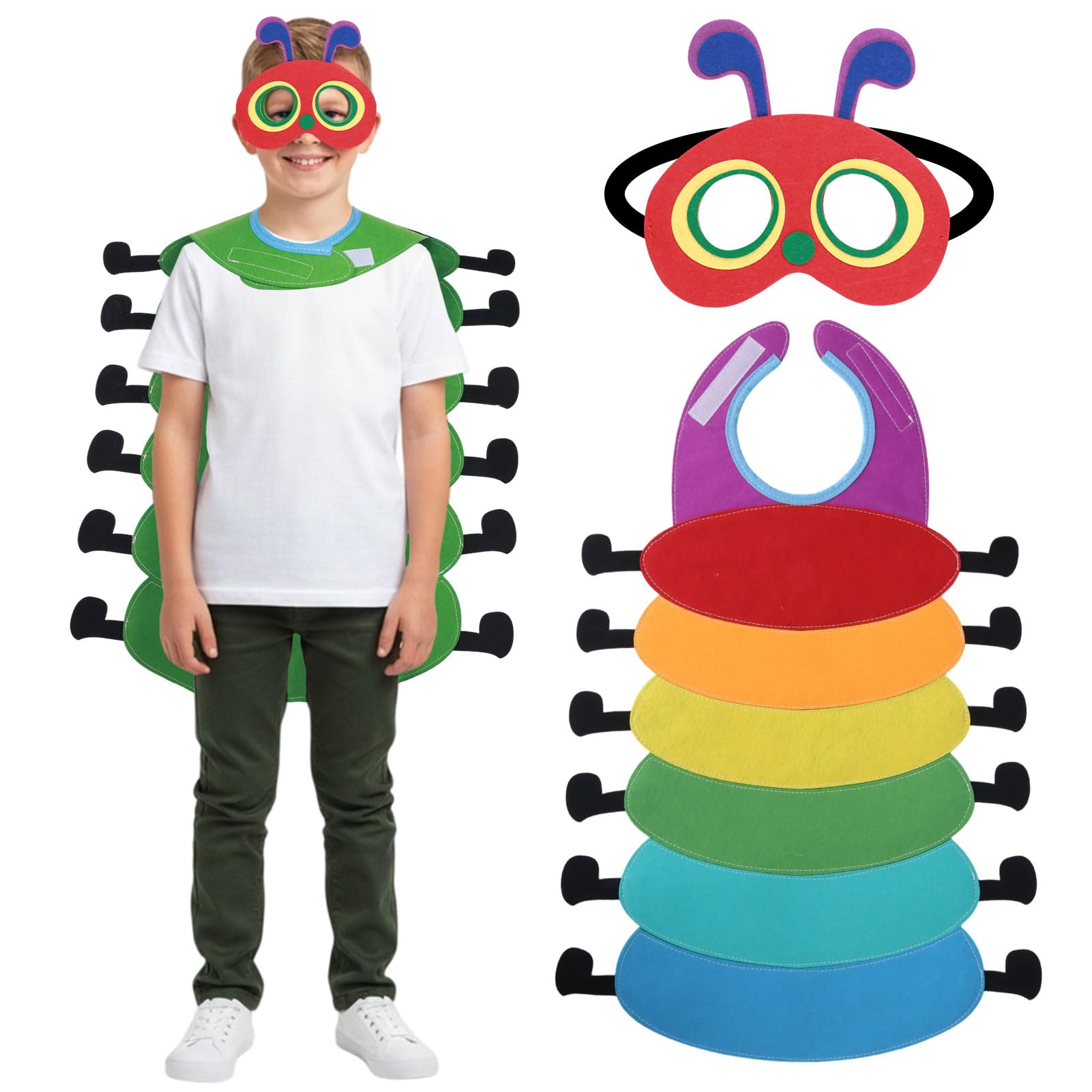 Maryparty Caterpillar Costume World Book Day Costumes Caterpillar Dress Up (Colorful)