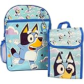 Fast Forward Bluey Backpack and Lunch Bag Set for Kids – Official Bluey School Backpack with Matching Insulated Lunch Box – Durable, Lightweight Bookbag Combo for Boys & Girls