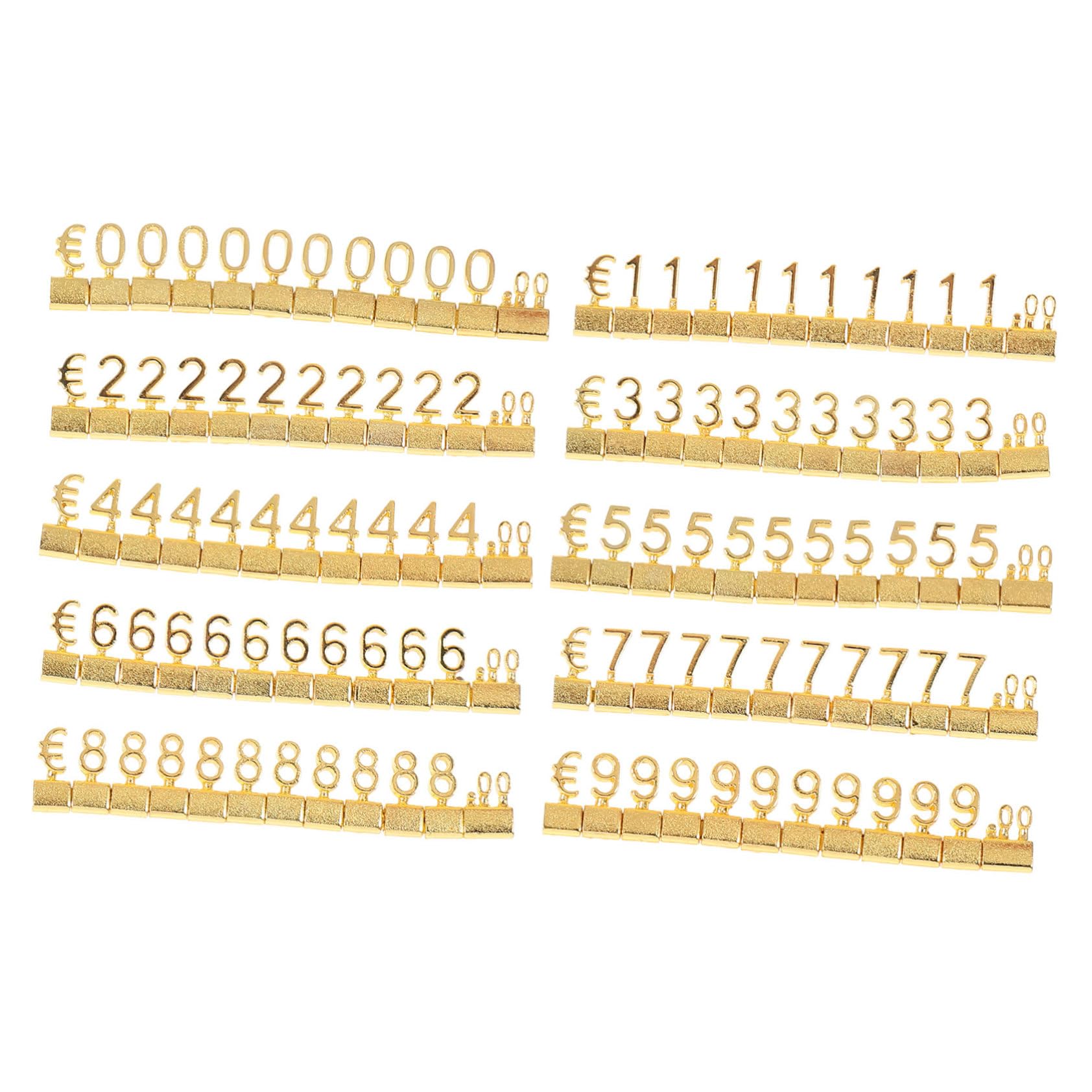 Totority 10pcs Metal Tag Adjustable Jewelry Cubes