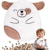 Comfheat Cute Dog Microwave Heating Pad for Pain Relief, Unscented Microwavable Heating Pads Stuffed Animal for Cramps, Neck Shoulder, Muscles, Natural Heat Pack Moist Heat with Washable Cover