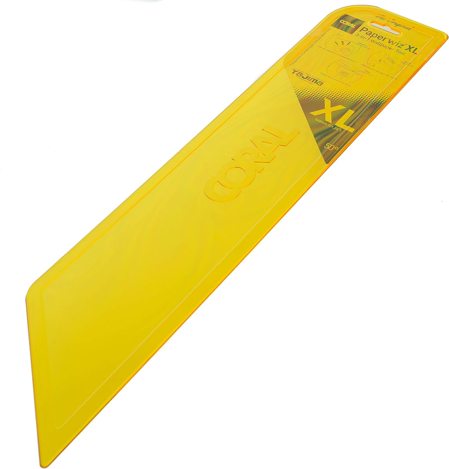Coral 69502 Paperwiz XL 21-Inch 3-in-1 Wallpaper Tool, The Original, Yellow