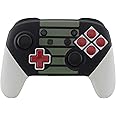 eXtremeRate Classics NES Style Soft Touch Faceplate Backplate Handles for Nintendo Switch Pro Controller, DIY Housing Shell Grip and Buttons for Nintendo Switch Pro - Controller NOT Included
