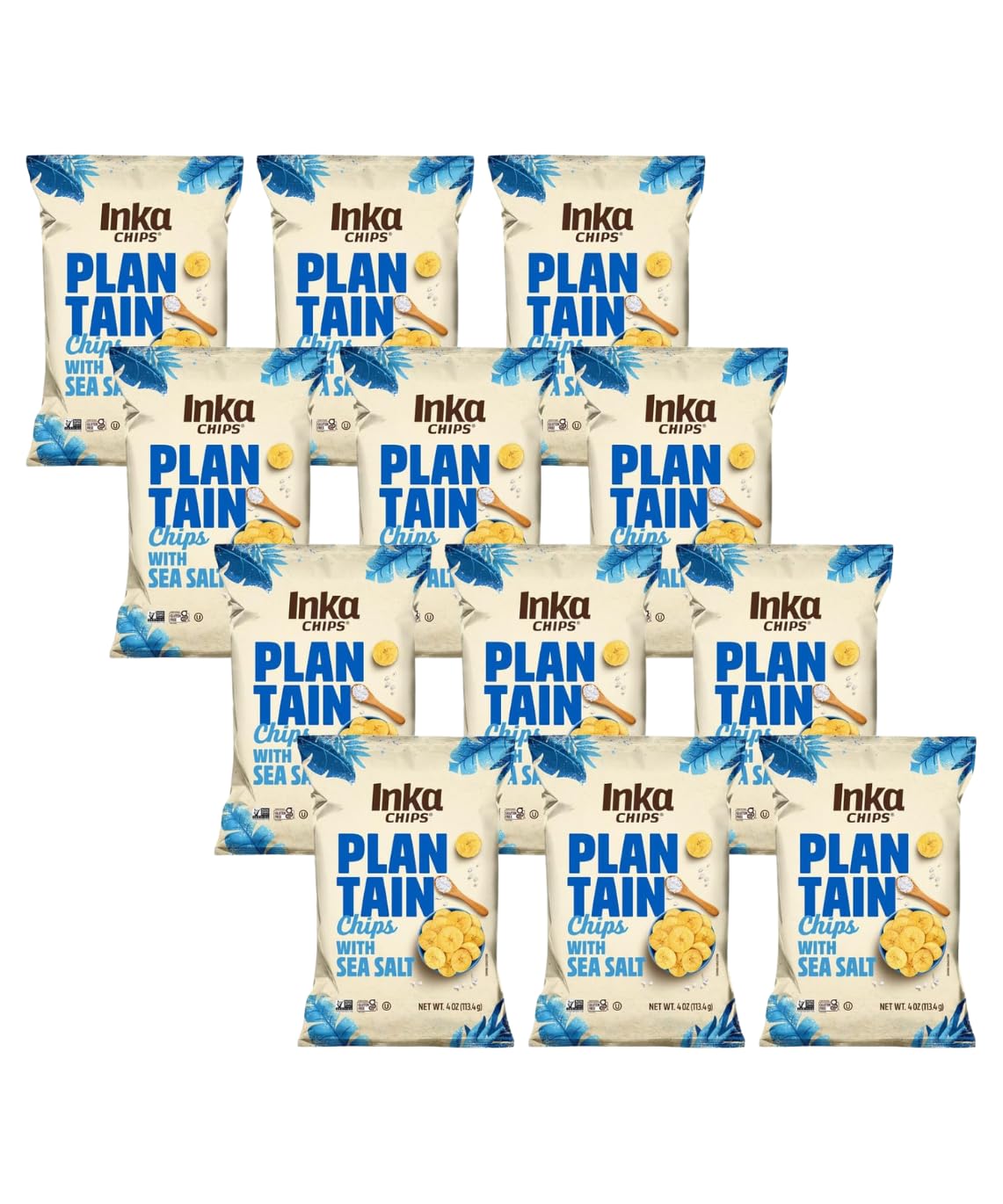 Inka Crops Inka Chips, Seasalt Plantain Chips, 4