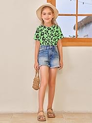 Girls Short Sleeve T Shirts Kids Summer Tops